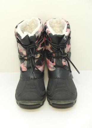 Дитячі зимові чобітки з підсвіткою дутики сноубутси р. 283 фото