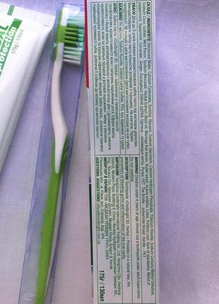 Набор лечебная зубная паста щетка щётка от кровоточивости десен дёсен антибактериальная от воспалений чувствительности имбирь эвкалипт мята coolbright8 фото