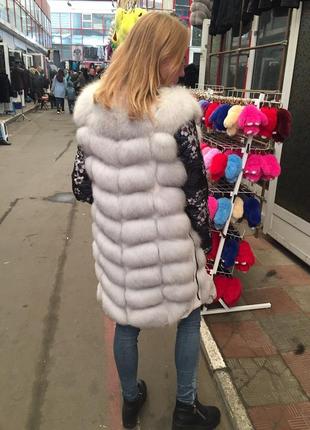 Шикарные жилеточки из песца.