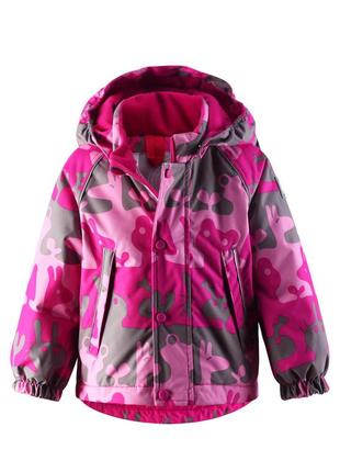 Зимняя куртка reima tec для девочки "малиновая"