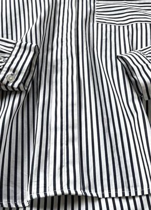 Женская стильная удлиненная блуза в полоску mango7 фото