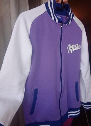 Реглан,бомбер milka оригинал,милка кофта