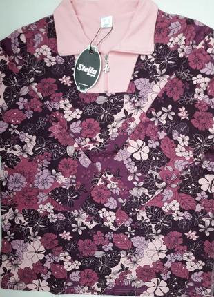 Классная кофта в цветочный принт на маленькой молнии бренда stella morgan