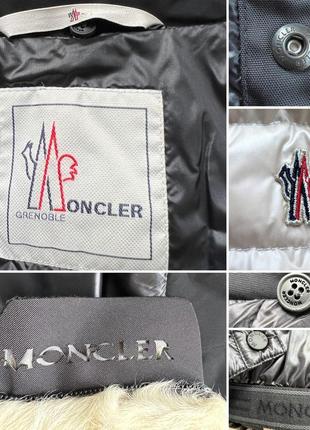 Продам куртку moncler с натуральным мехом в идеальном состоянии! оригинал!9 фото