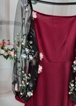 Вишукана богемна вечірня довга  сукня плаття в стилі провансу бренд  shein6 фото