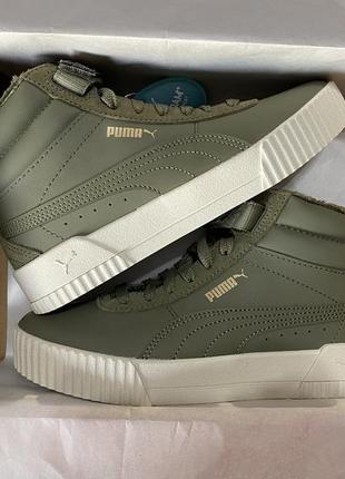 Кросівки кеди високі утеплені кеды puma carina mid wtr2 фото