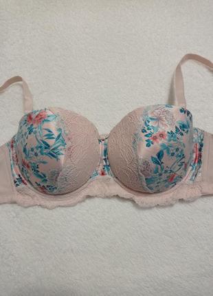 Бюстгальтер балконет з мереживом