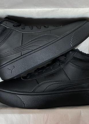 Кросівки кеди високі утеплені puma vikky stacked mid wtr1 фото