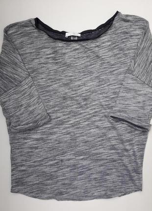 Класна меланжева кофта ззаду з бантиками бренду promod