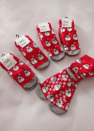 Ovs. италия. махровые носочки со стопами 39-41 размер.