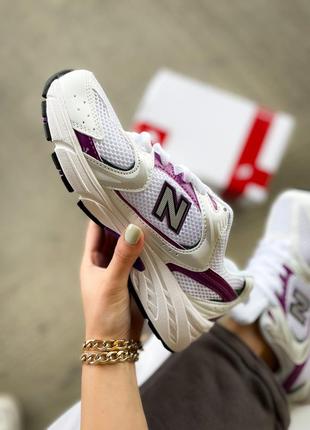 Кросівки new balance 530 white/purplе6 фото