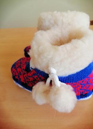 Пинетки на овчине.