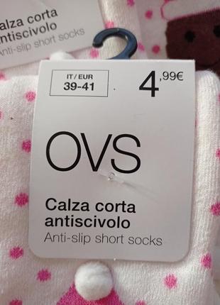 Ovs. италия. махровые носочки со стопами 36-38 и 39-41 размер.3 фото