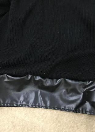 Чёрный вязаный свитер2 фото