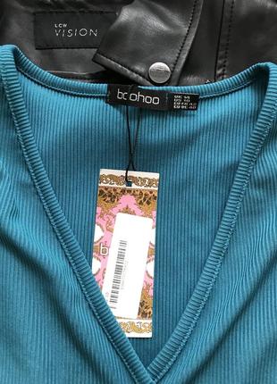 🛍 суперстильна укорочена кофточка в рубчик на гудзиках2 фото