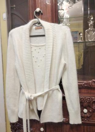 Кофта ангора обманка двойка