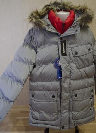 Зимова подовжена курточка на холлофайбері1 фото