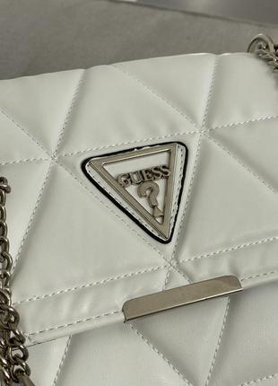 Сумка👜 guess zippy white5 фото