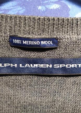Шерстяной свитер ralph lauren размер м4 фото