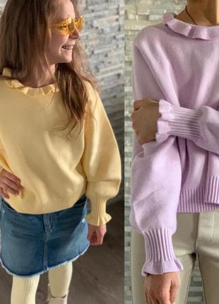 Светрик на дівчинку фіолетового кольору фірми zara/дитячий светр зара