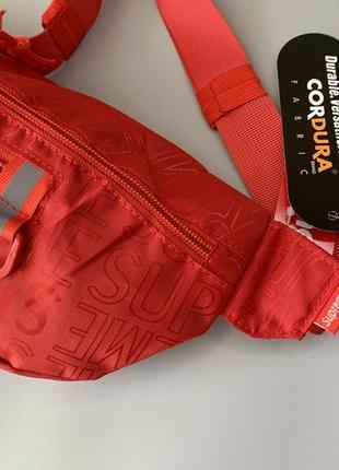 Сумка / бананка supreme waist bag “red - ss19”3 фото