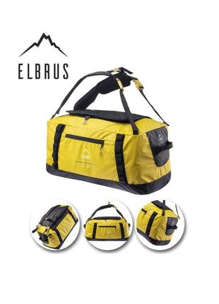 Cумка-рюкзак дорожня elbrus brightybag backpack 30x60x25 cм 45l yellow-black (ebs-bg45-ylbk)