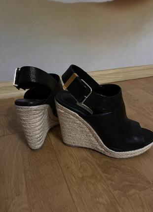 Босоніжки  balenciaga оригінал шкіряні на платформі