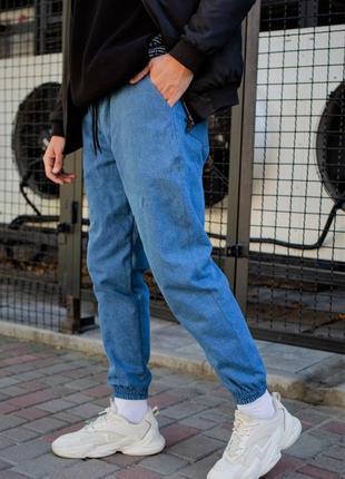Теплі джинси without jogger blue man1 фото