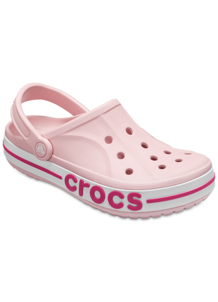 Crocs bayaband clog petal pink / candy pink 205089 жіночі крокси сабо1 фото