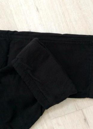 Новые черные котоновые брюки для мальчиков в школу. зима. флис. 134, 152, 164. венера4 фото