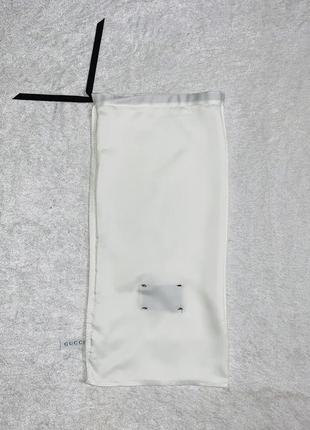 Оригінальний брендовий білий мішок для зберігання одягу gucci / пыльник / dust bag7 фото