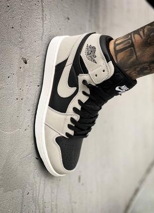 Мужские высокие кожаные кроссовки nike air jordan 1 retro high og shadow 2.0 #найк6 фото