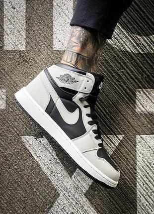 Мужские высокие кожаные кроссовки nike air jordan 1 retro high og shadow 2.0 #найк8 фото