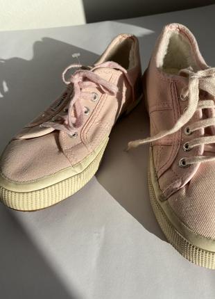 Кеды детские розового цвета