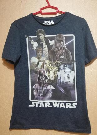 Футболка зоряні війни star wars жіноча чоловіча дитяча темно-синя оригінал