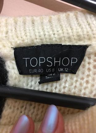 Объёмный свитер topshop с лентами5 фото