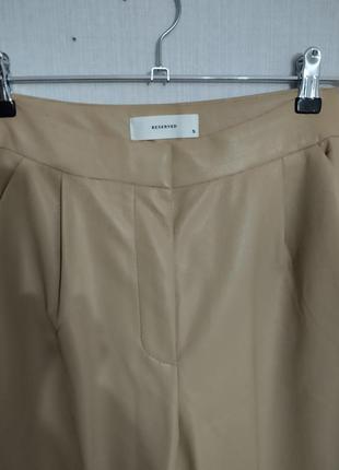 Шикарные люксовые брюки палаццо из эко кожи5 фото