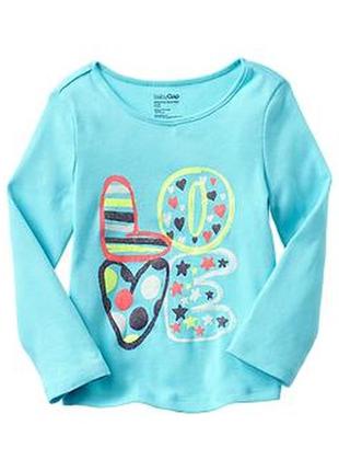 Кофта футболка с длинным рукавом gap