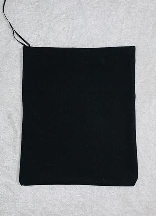 Оригінальний брендовий бавовняний чорний мішок для зберігання одягу dior / сумок / взуття / пыльник / dust bag2 фото