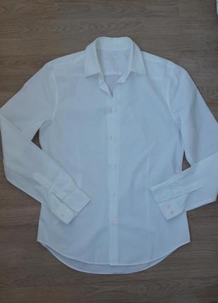 Мужская белая классическая рубашка, размер 39 m, cos