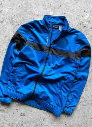 Reebok men’s blue track jacket олімпійка, спортивна кофта