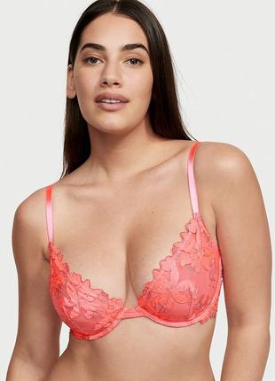 Знижка!люксовый лиф бюстик very sexy вышивка 36d 80д 80с victoria's secret виктория сикрет вікторія сікрет оригинал