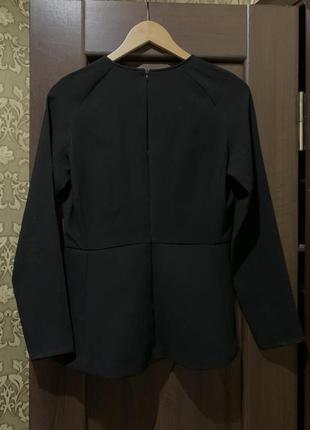 Стильная блуза с баской3 фото