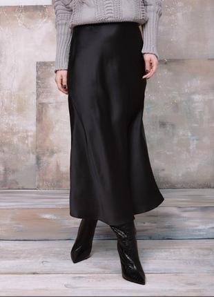 Шёлковая юбка в бельевом стиле 12355