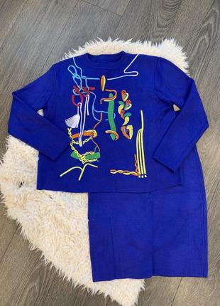 Тёплый костюм машинная вязка