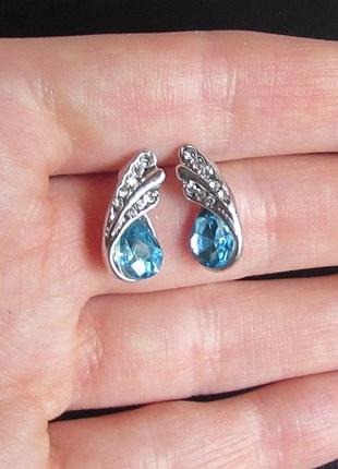 🏵серьги с австрийскими кристаллами, новые! арт.6611-4879