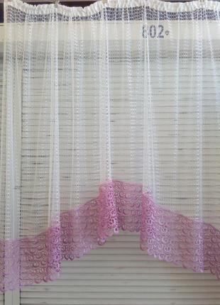 Новинка. тюль сітка на кухонне вікно. арка.