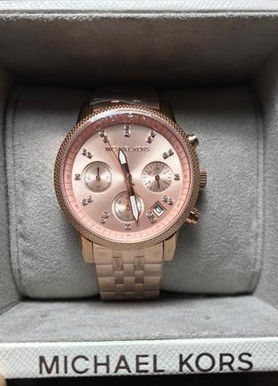 Оригинальные часы michael kors gold rose5 фото