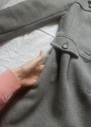 Сіре модне пальто mango3 фото