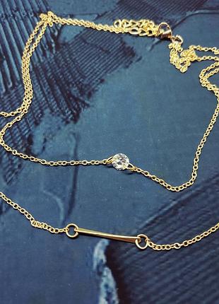 Цепочка с фианитом 3